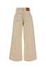 Ami Alexandre Mattiussi Sand Denim Wide-Leg Jeans - Ecru - Thumbnail 2