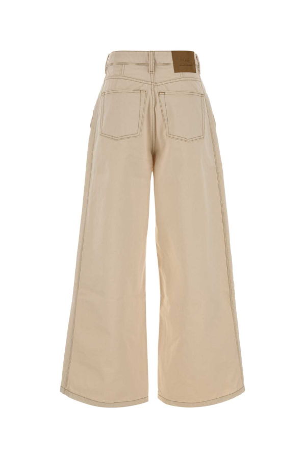 Ami Alexandre Mattiussi Sand Denim Wide-Leg Jeans - Ecru
