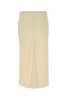 Ami Alexandre Mattiussi Ivory Stretch Viscose Skirt - Ivory - Thumbnail 2