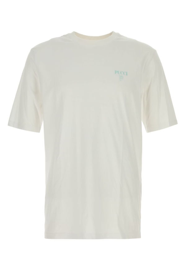 PUCCI T-Shirt Medium Jersey Tee - Bianco