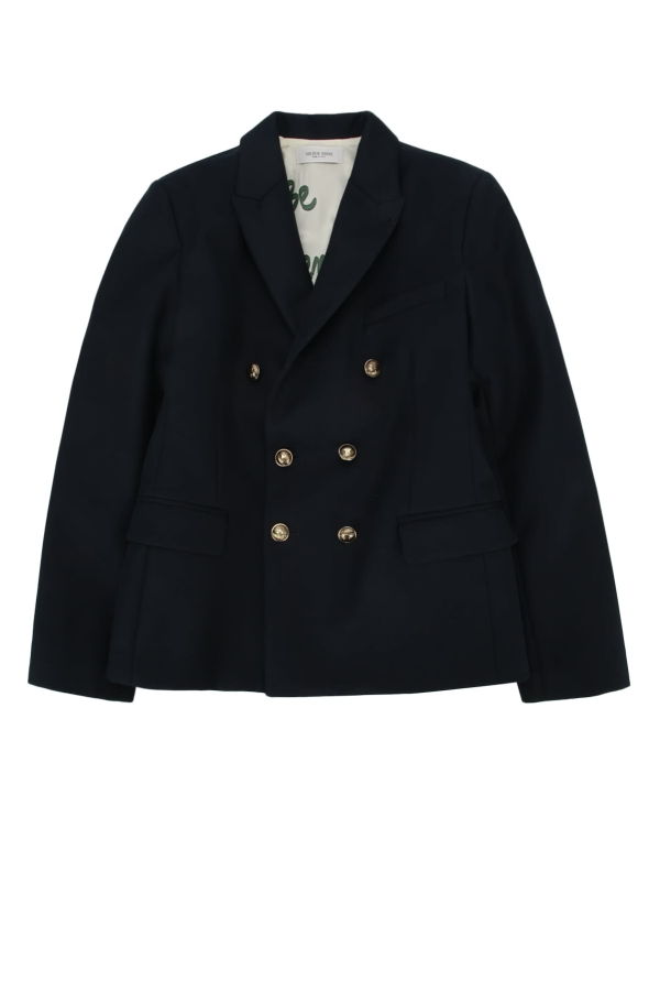 KIDS Golden Goose Golden/ Boys Double Brea Coat - Navy