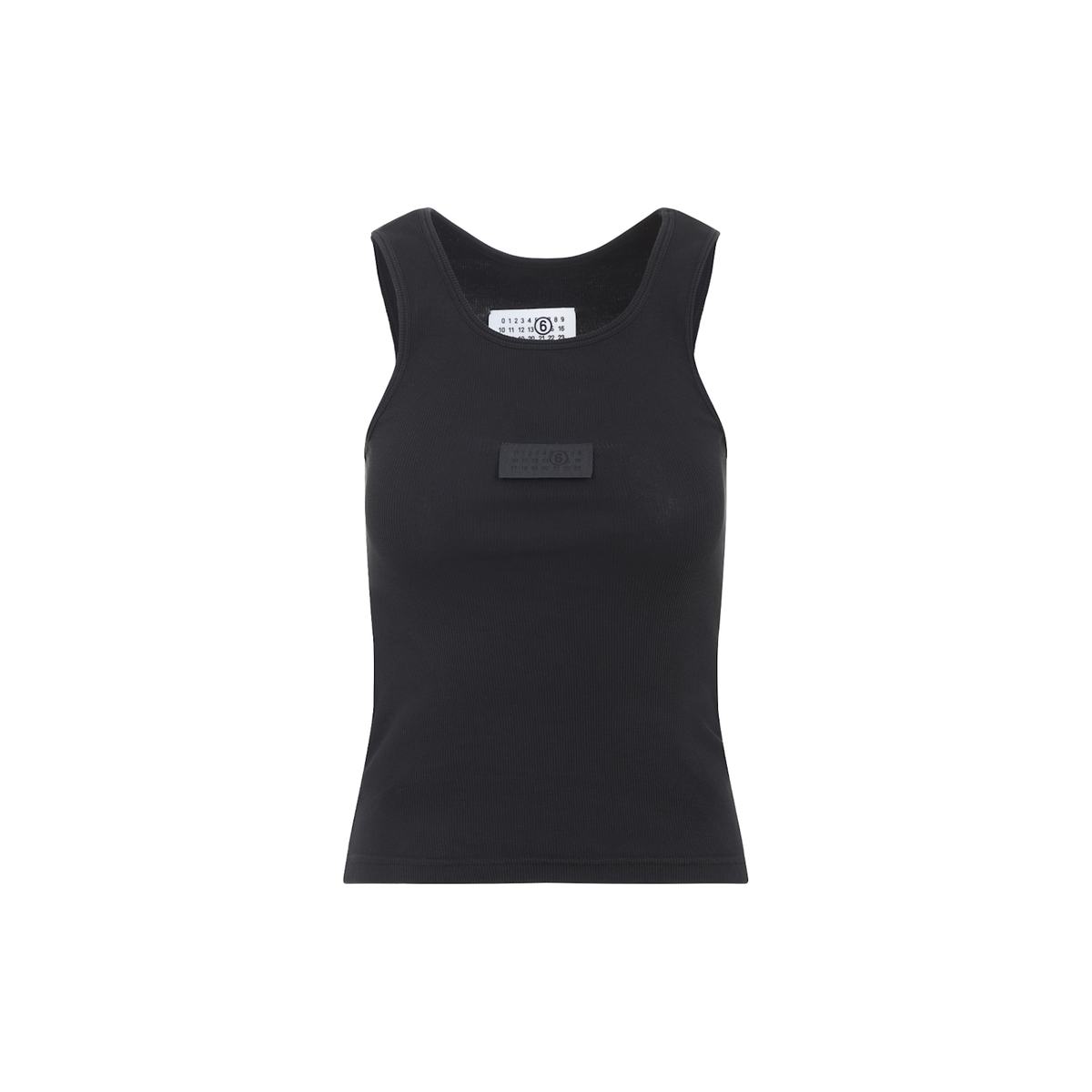 MM6 Maison Margiela Tank Top - Black - Image 2 of 5