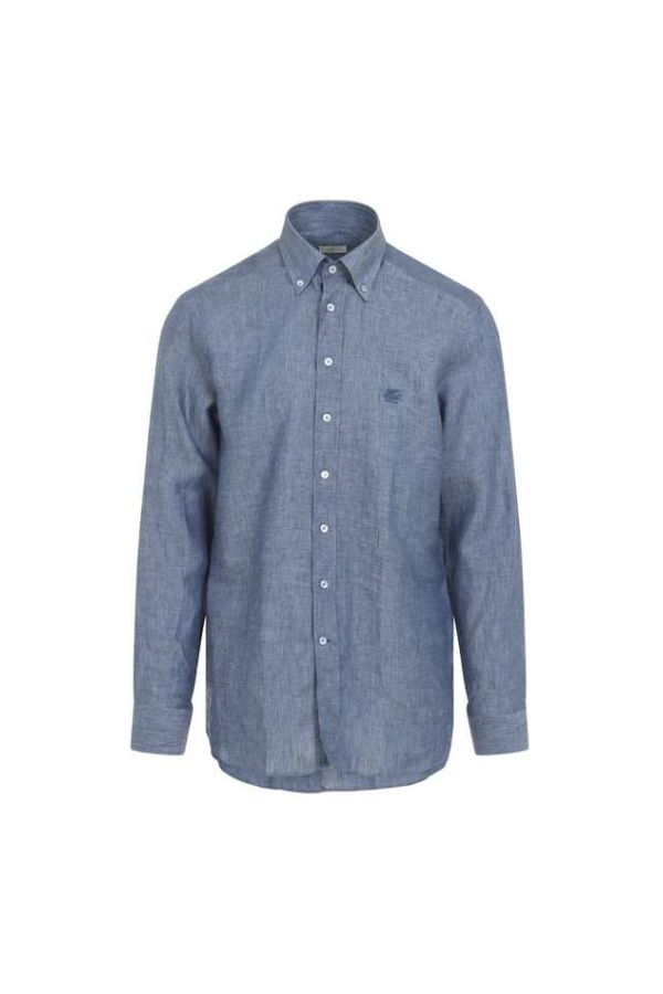 Etro Roma Logo Shirt - Air Force Blue