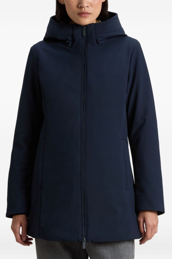 Woolrich Midi Parka Coat - Blue
