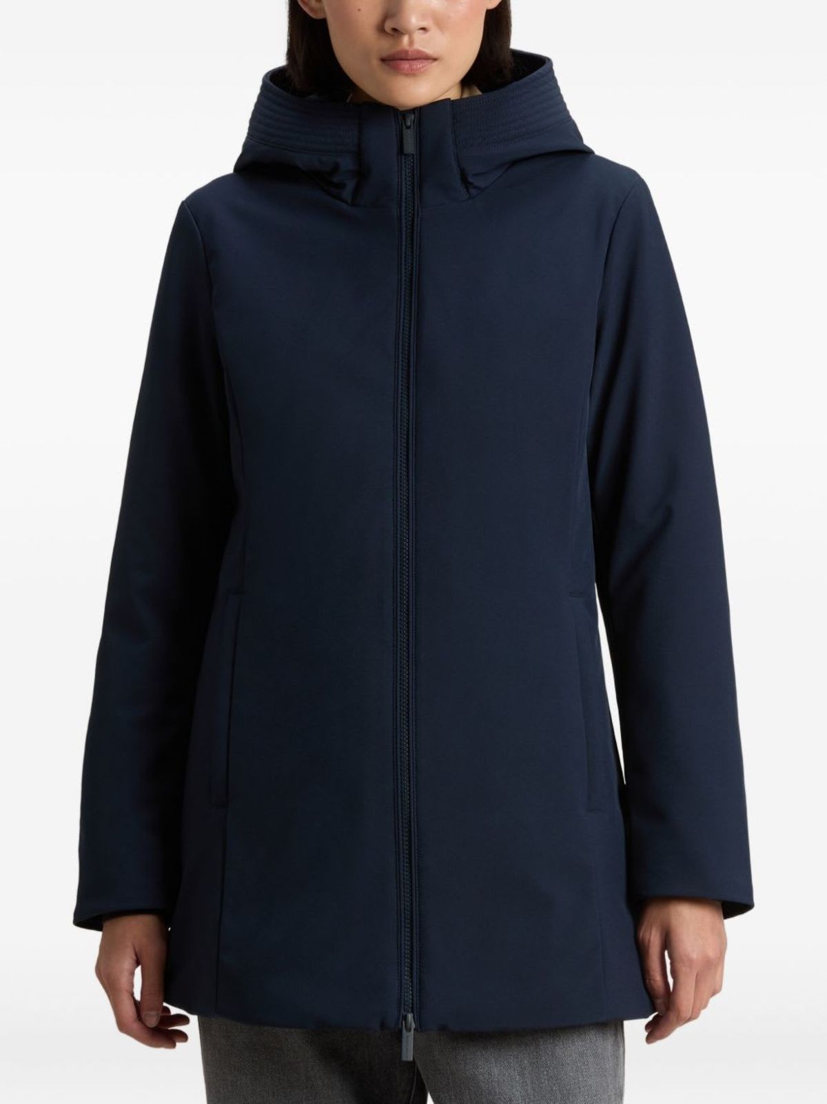 Woolrich Midi Parka Coat - Blue - Image 2 of 5