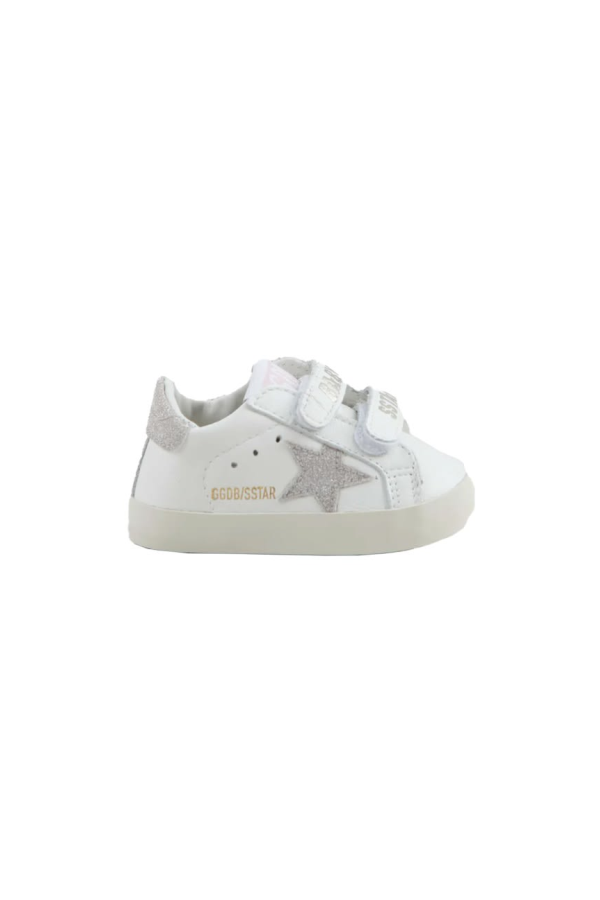 KIDS Golden Goose Glitter Star Sneaker Sneakers - White
