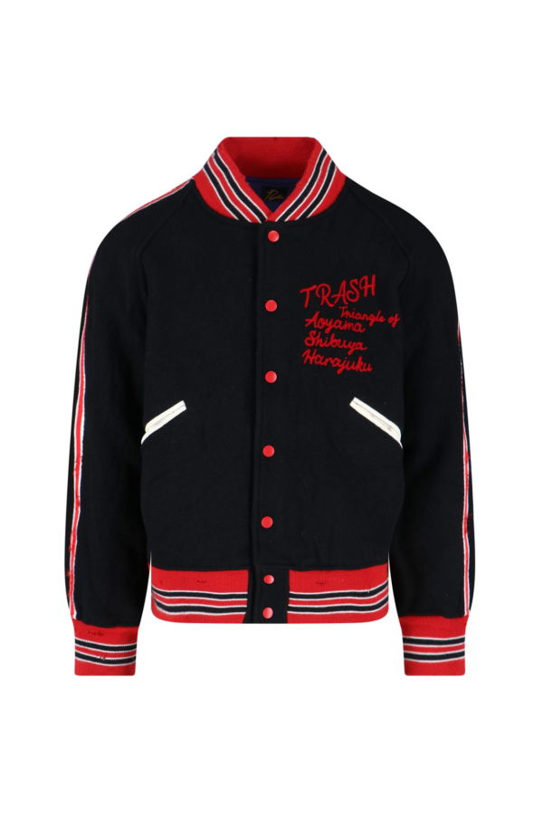 Needles Logo Bomber Jacket - Black