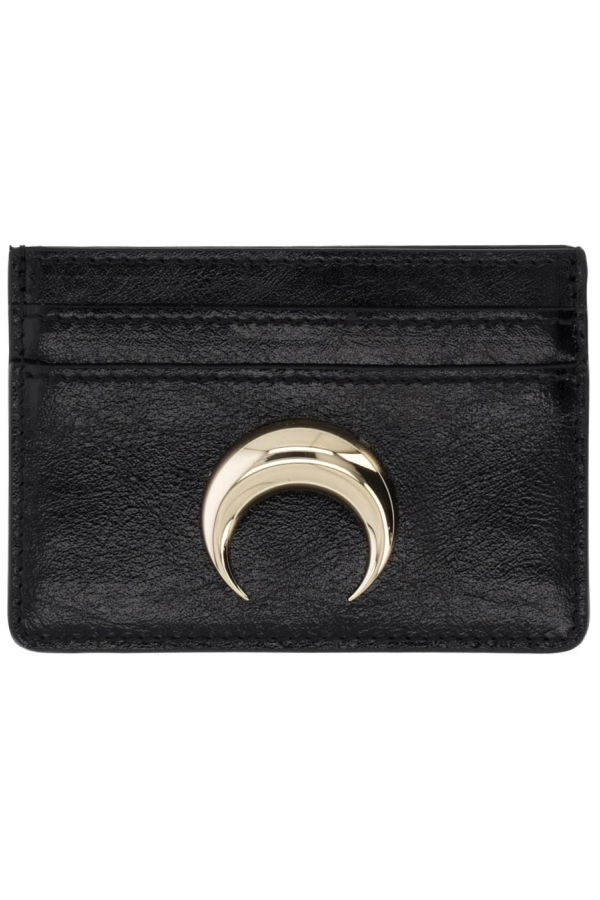 MARINE SERRE Card Holder With Logo - Black