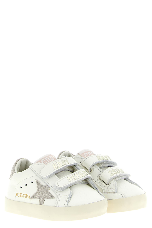 KIDS Golden Goose Baby School Sneakers - Silver
