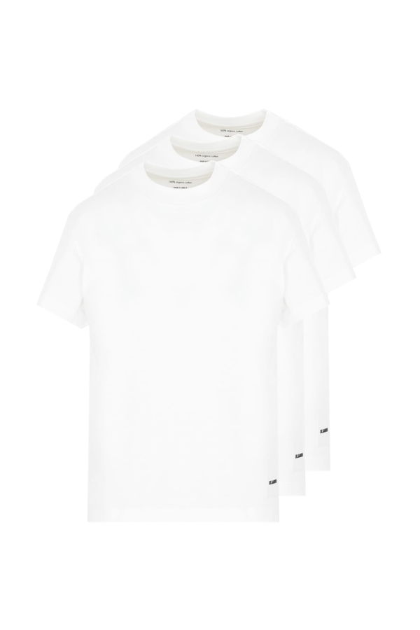Jil Sander 3 Pack T-Shirt Top - White