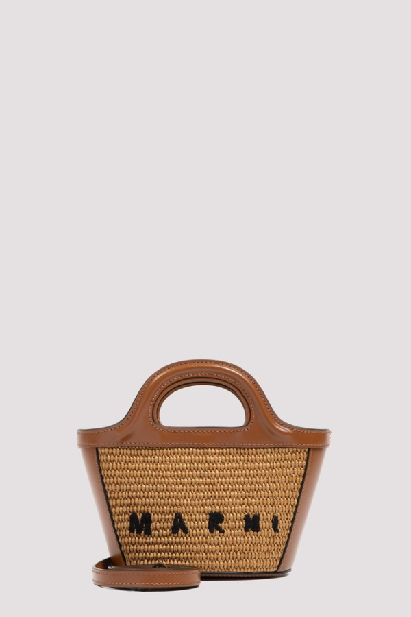 Marni Tropicalia Micro Shoulder Bag - Raw Sienna