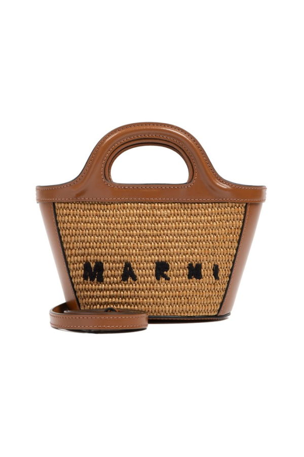 Marni Tropicalia Micro Shoulder Bag - Raw Sienna