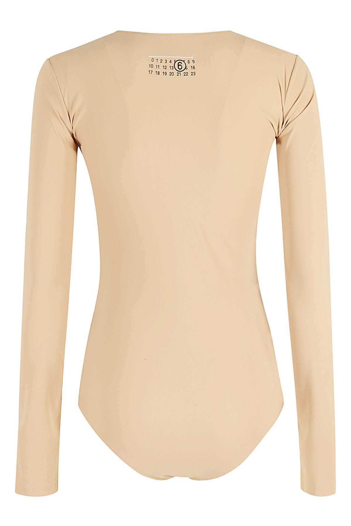 MM6 Maison Margiela Body Bodysuit - Beige - Image 2 of 2