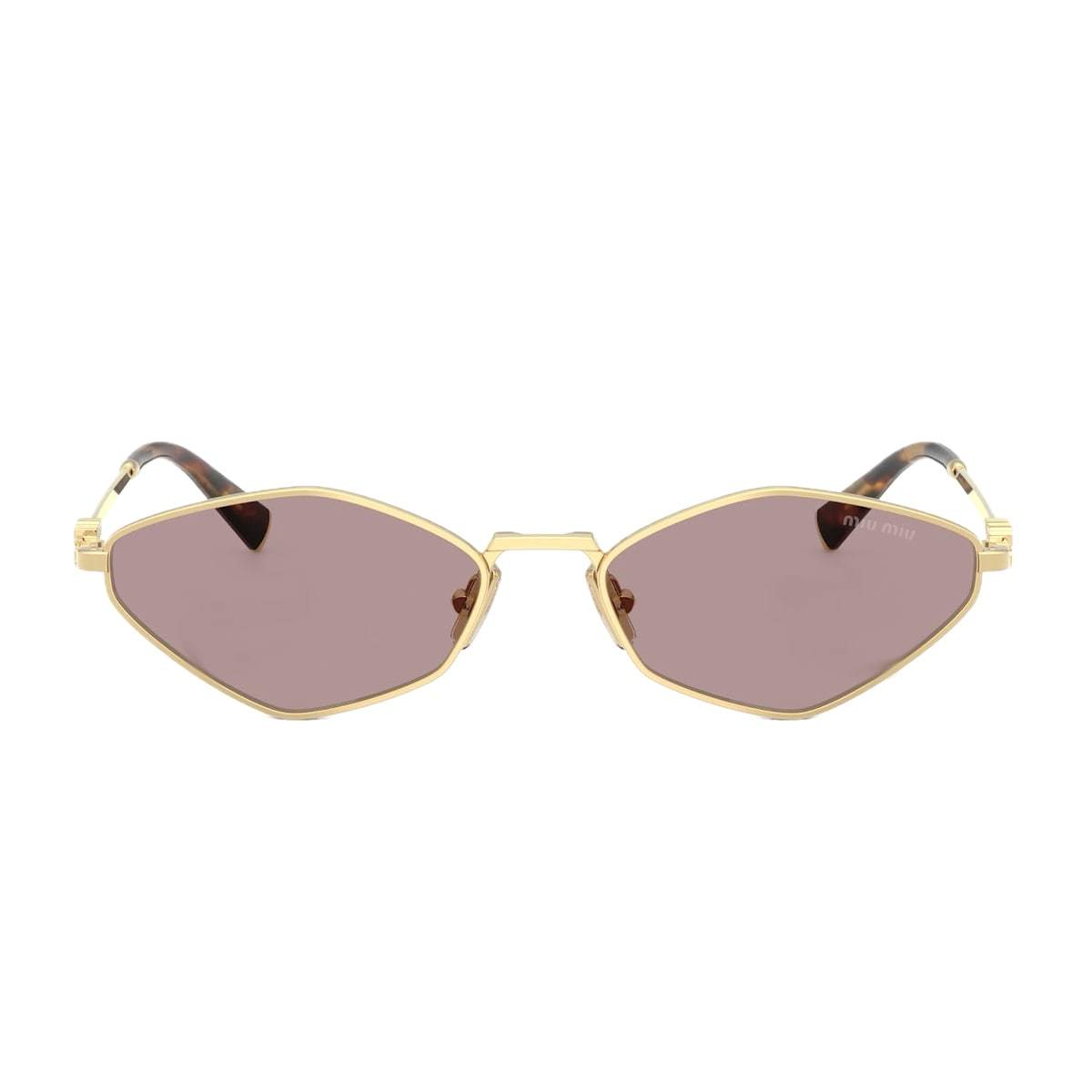 MIU MIU 0MU 56ZS Miu Regard 5AK20I Sunglasses - Gold - Image 1 of 2