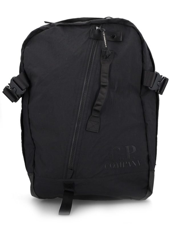C.P. Company Plain Paper Touch Backpack - Black C.P. Company Plain Paper Touch Backpack - Black