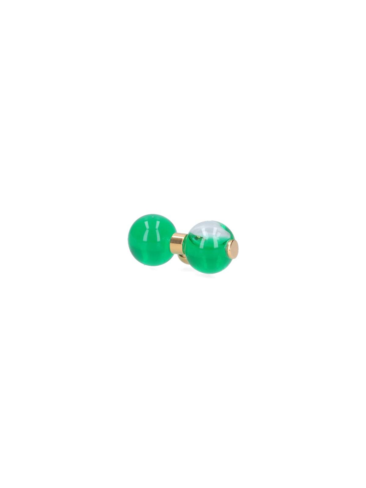 Sunnei Clessidra Earrings - Green - Image 1 of 3