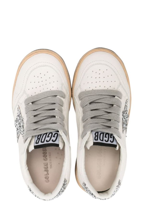 KIDS Golden Goose Ball Star Sneaker - White
