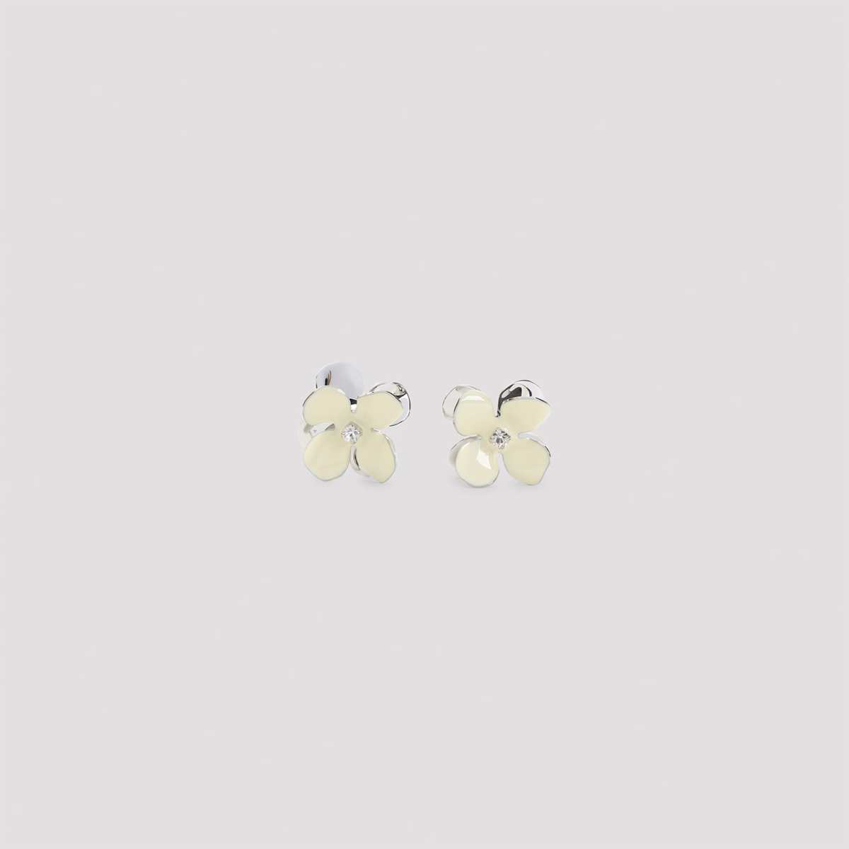 Marni Flower Earrings - Light Yellow - Image 3 of 5