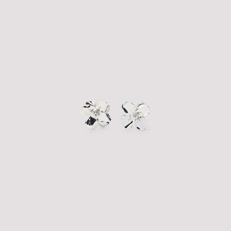 Marni Flower Earrings - Light Yellow