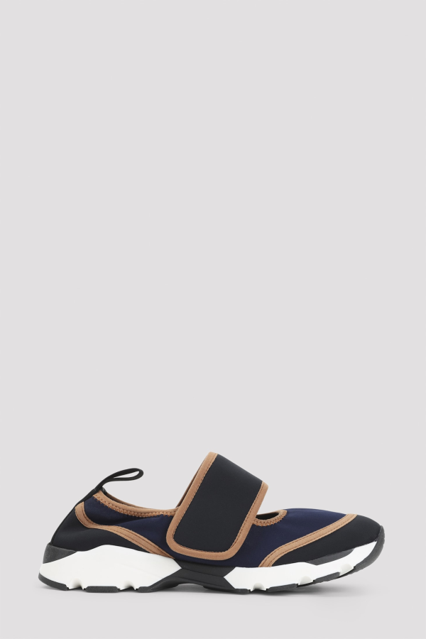 Marni Mary Jane Running Sneakers - Dark Blue Black
