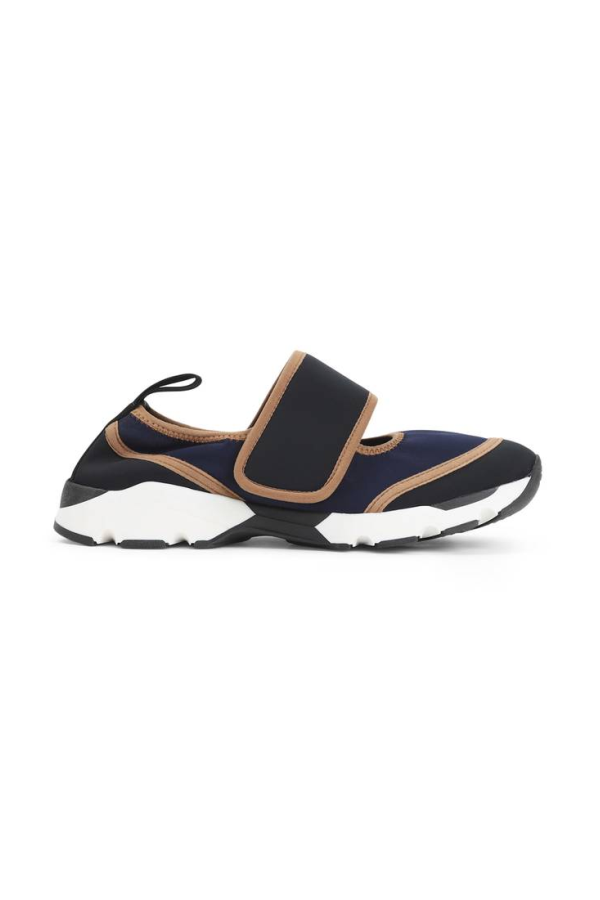 Marni Mary Jane Running Sneakers - Dark Blue Black
