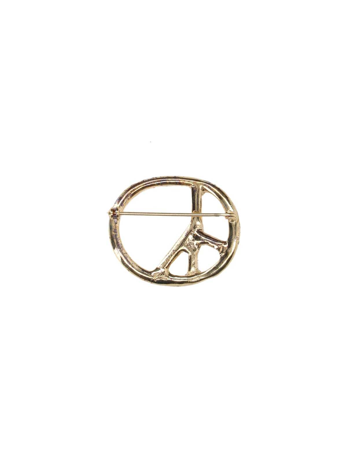 Needles Peace Brooch - Gold - Image 2 of 3