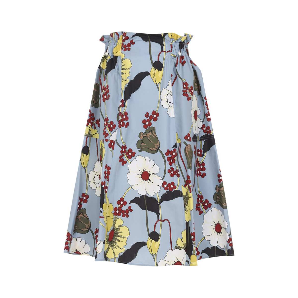 Marni Flared Midi Skirt - Sky - Image 2 of 5
