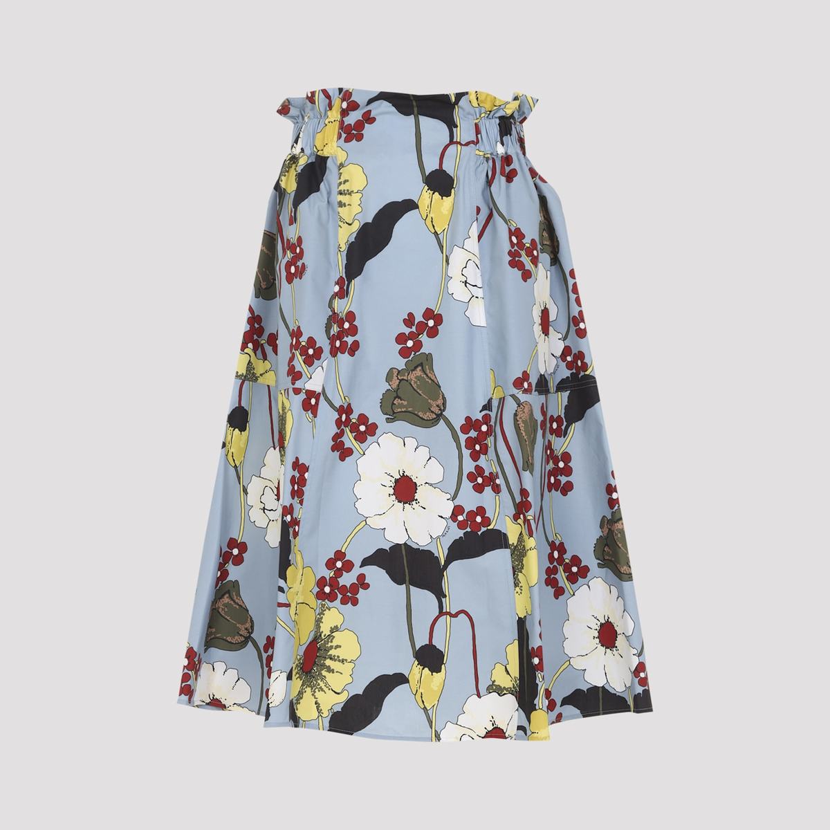 Marni Flared Midi Skirt - Sky - Image 3 of 5