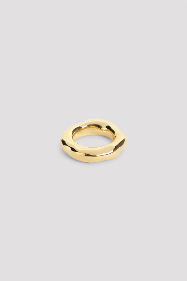 Jil Sander Brass Ring - Gold