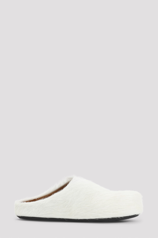 Marni Fussbett Sabot Sandals - Natural White