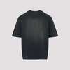 Golden Goose T-Shirt With Embroidery - Bleached Washed Black - Thumbnail 4