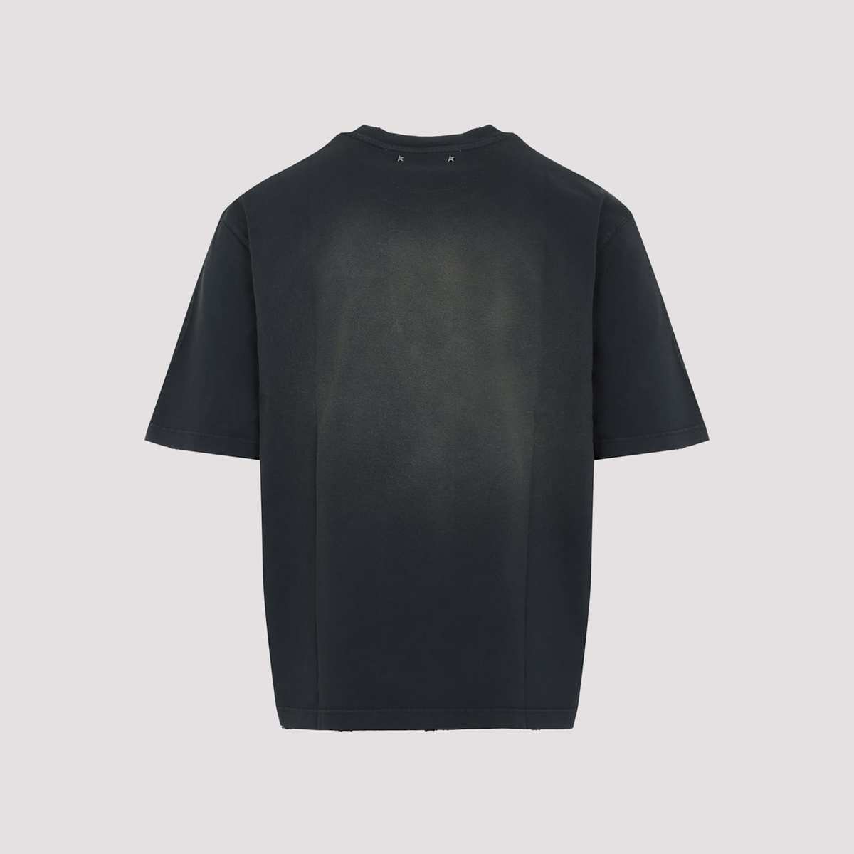 Golden Goose T-Shirt With Embroidery - Bleached Washed Black - Image 4 of 5
