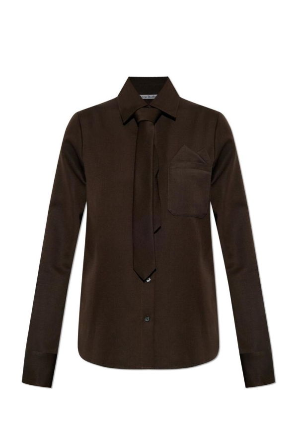 Acne Studios Wool Shirt - Brown