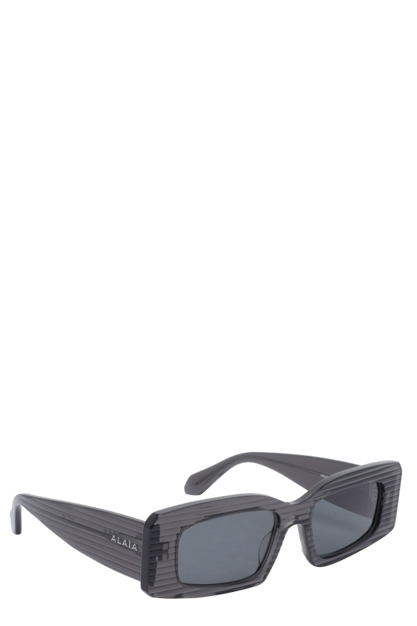 Alaia Squared Logo Sunglasses - Gray