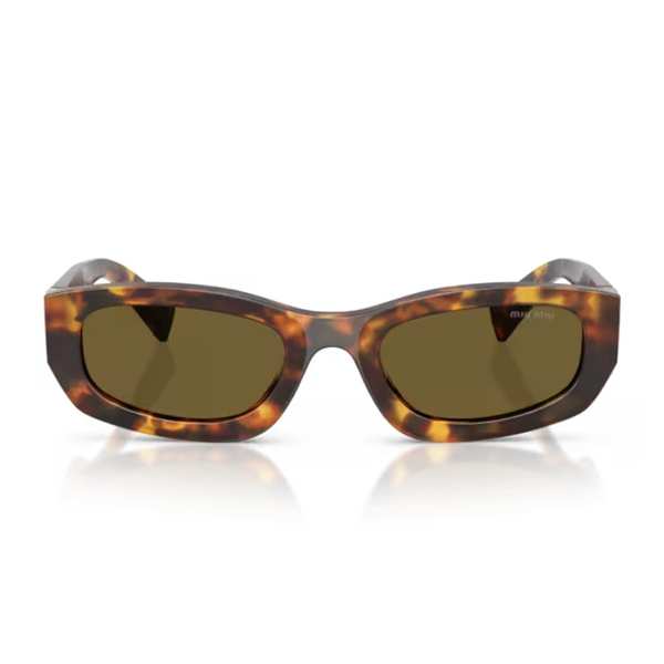 MIU MIU Miu Glimpse 0MU B04S Sunglasses - Havana Miele