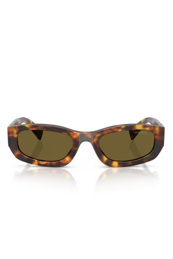 MIU MIU Miu Glimpse 0MU B04S Sunglasses - Havana Miele