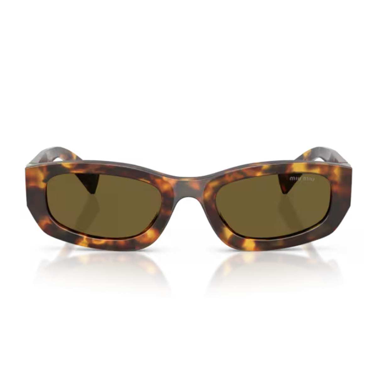 MIU MIU Miu Glimpse 0MU B04S Sunglasses - Havana Miele - Image 1 of 2