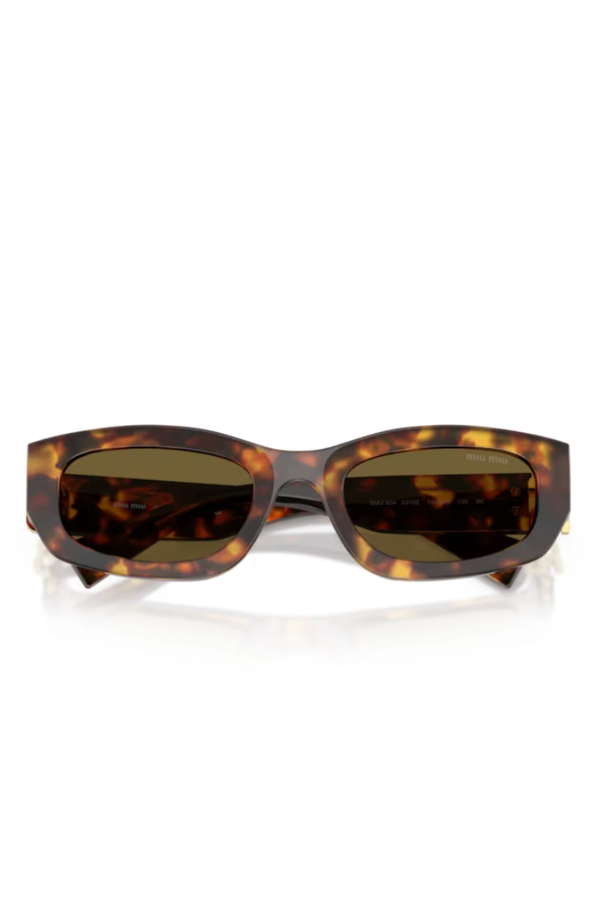 MIU MIU Miu Glimpse 0MU B04S Sunglasses - Havana Miele