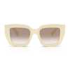 MIU MIU 0MU B05S Miu Glimpse 21D90L Sunglasses - Bianco Latte - Thumbnail 1