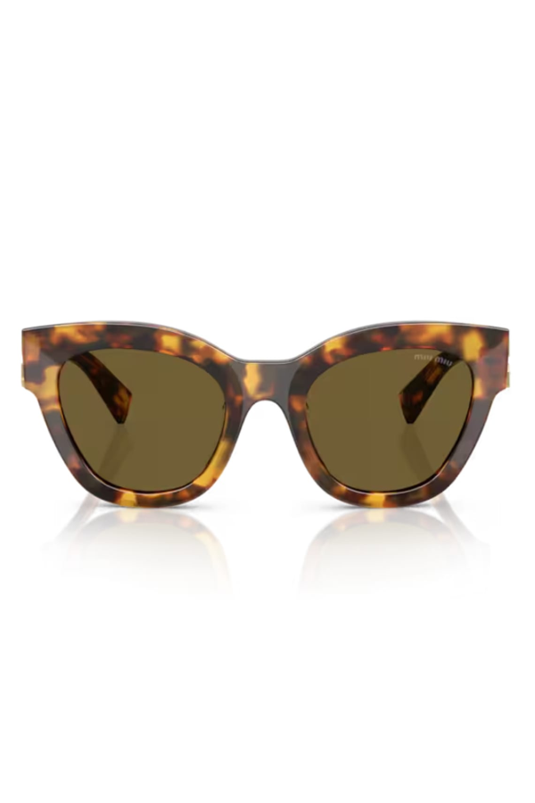 MIU MIU 0MU 01YS 14L09Z Havana Miele Sunglasses - Havana