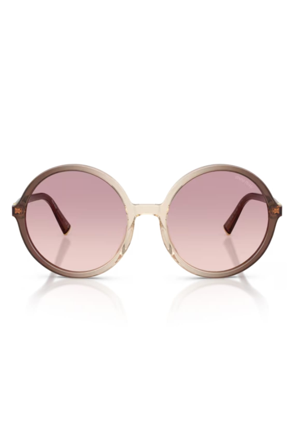 MIU MIU 0MU B02S Miu Regard 25G40S Sunglasses - Marrone Sfumato