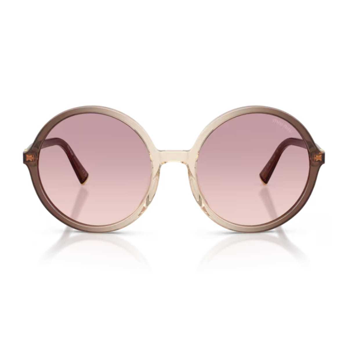MIU MIU 0MU B02S Miu Regard 25G40S Sunglasses - Marrone Sfumato - Image 1 of 2