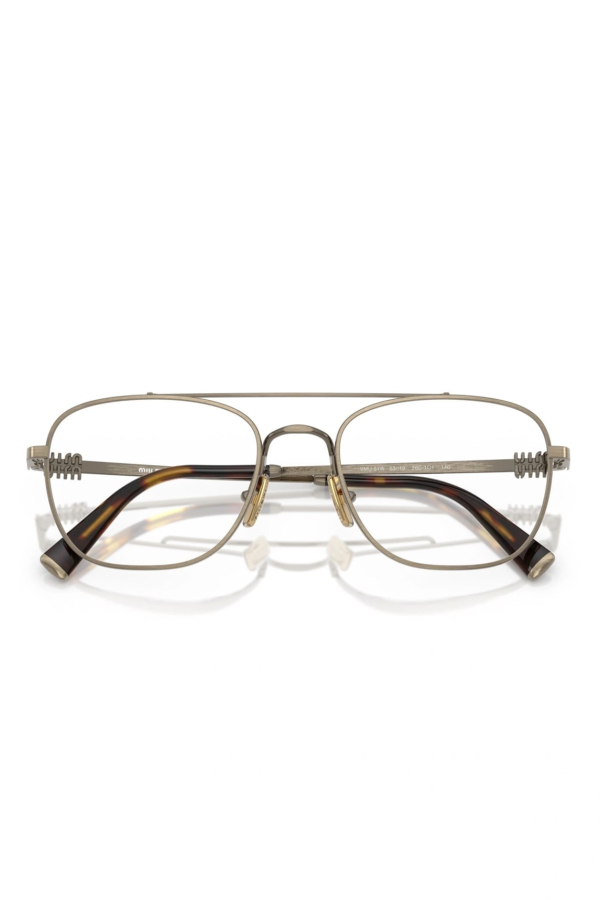 MIU MIU 0MU 51WV 26C1O1 Old Gold Glasses - Old Gold