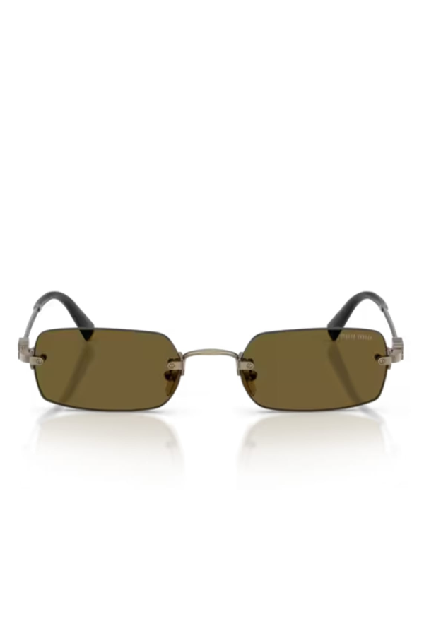 MIU MIU 0MU B50S 26C09Z Sunglasses - Old Gold