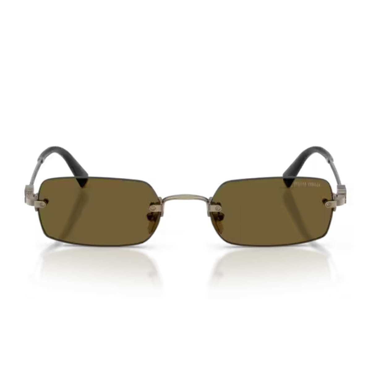 MIU MIU 0MU B50S 26C09Z Sunglasses - Old Gold - Image 1 of 2