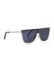 RetroSuperFuture Flat Top Lenz 55 Sunglasses - Black - Thumbnail 3