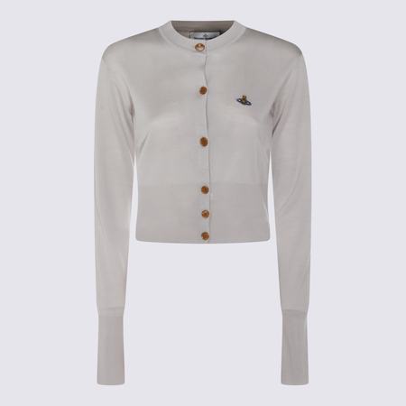 Vivienne Westwood Bea Wool Knit Crop Cardigan - Gray | Garmentory