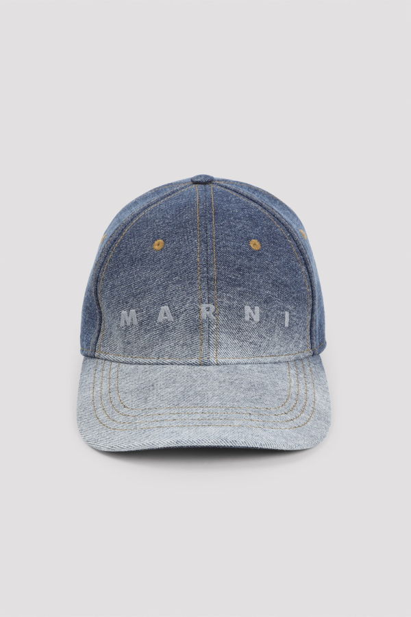 Marni Cotton Baseball Hat - Ultramarine
