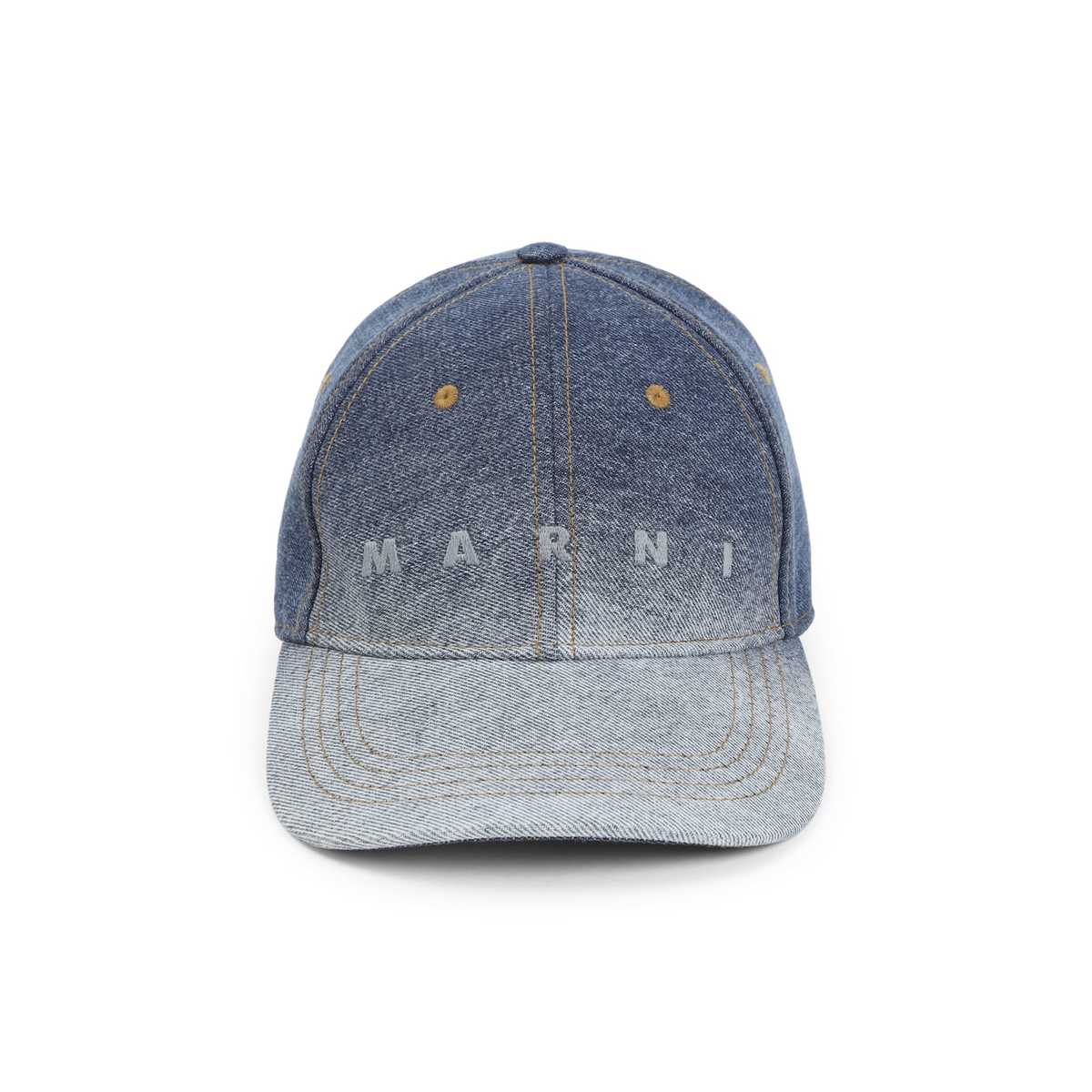 Marni Cotton Baseball Hat - Ultramarine - Image 2 of 5
