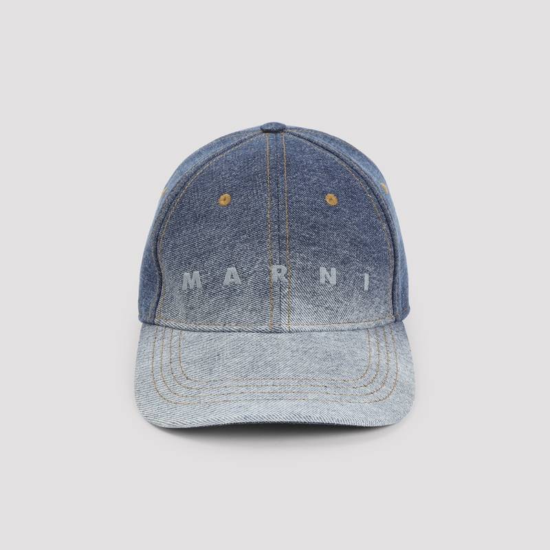 Marni Cotton Baseball Hat - Ultramarine
